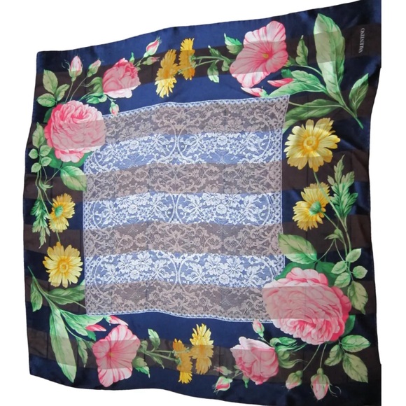 Authentic Valentino 100% silk scarf